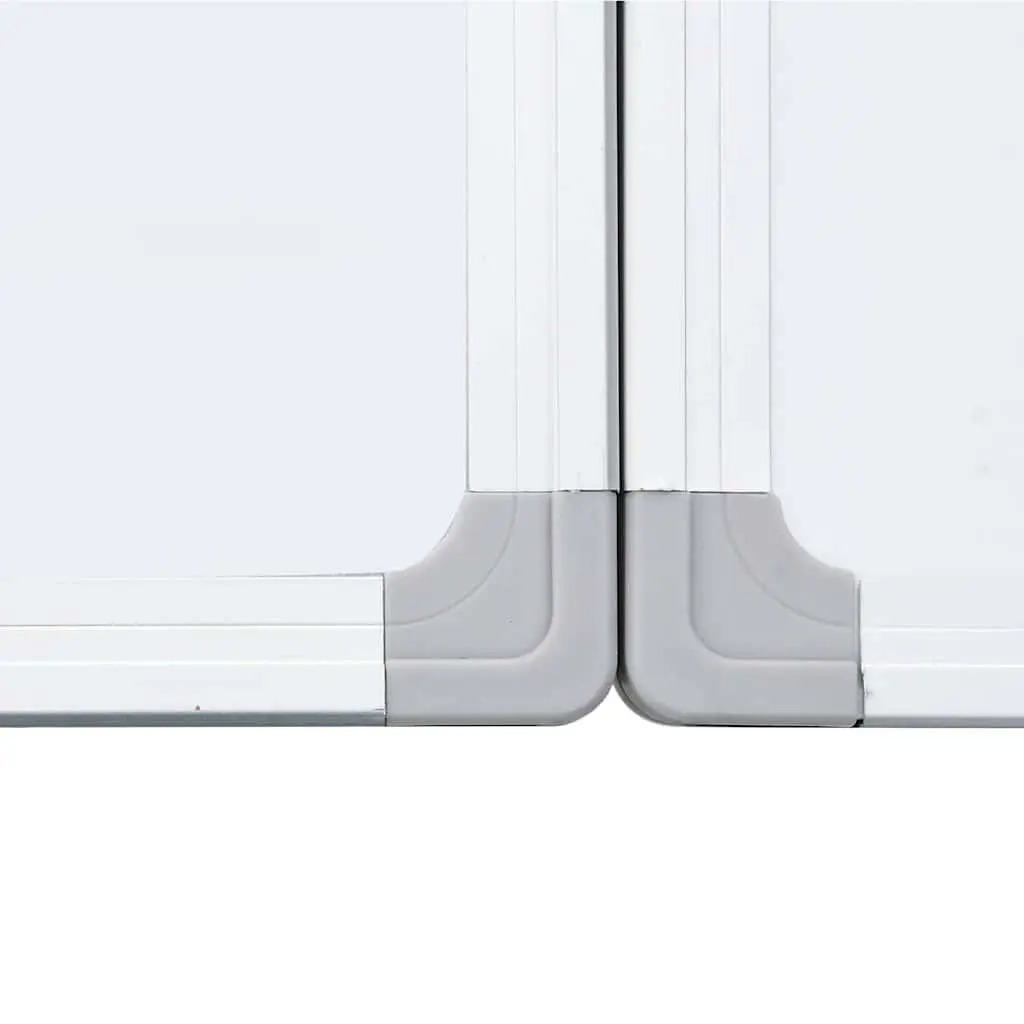 Magnetic Whiteboard Foldable Two Panel Display Board Home Office 180 x 100 cm White