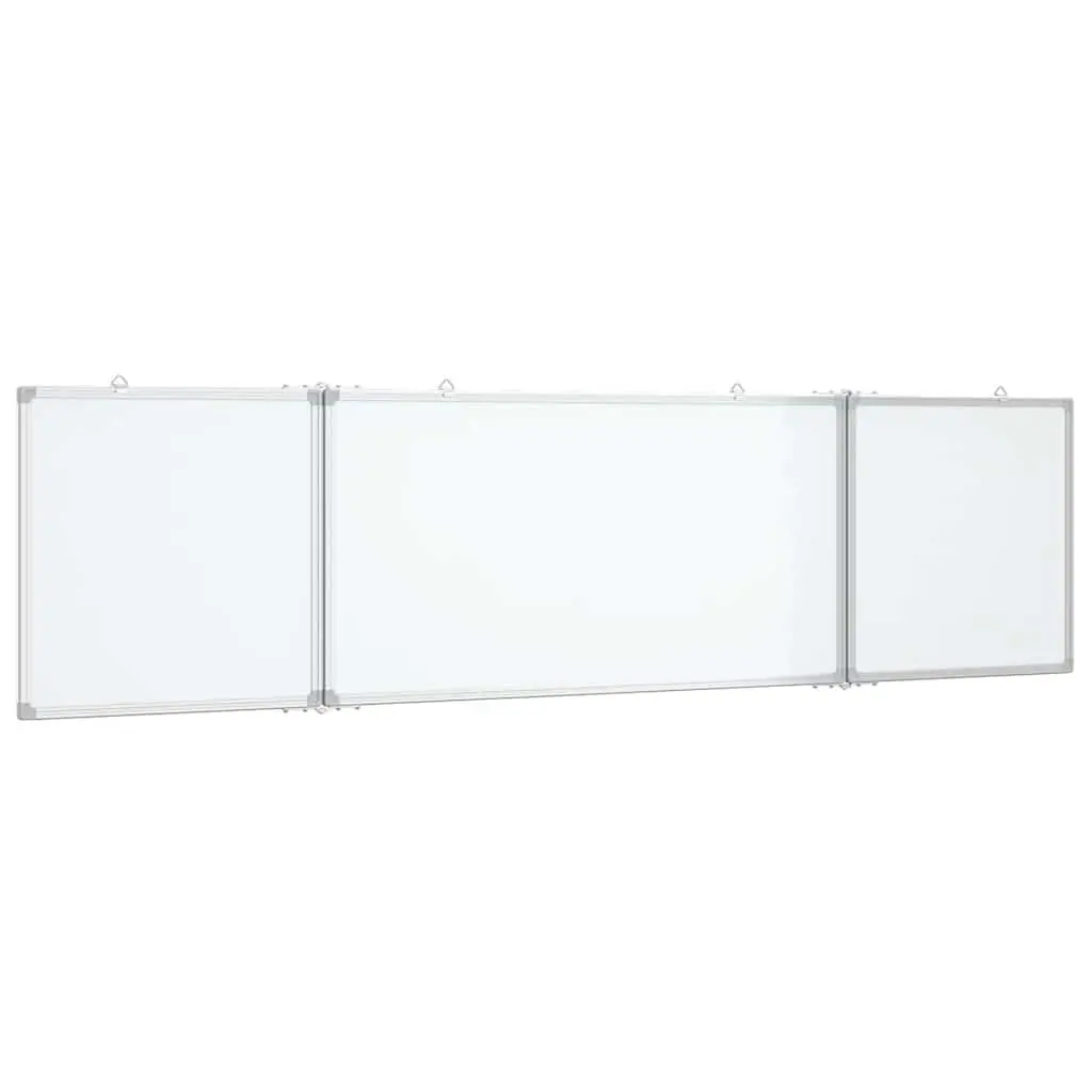Magnetic Whiteboard Foldable Display Board Office Home Notes Memos Two Panel 160 x 40 cm