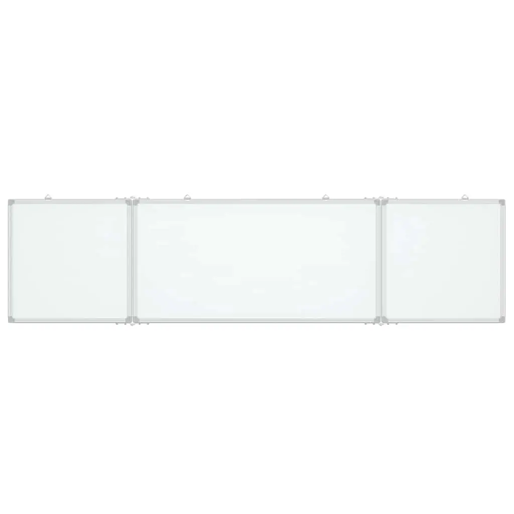 Magnetic Whiteboard Foldable Display Board Office Home Notes Memos Two Panel 160 x 40 cm