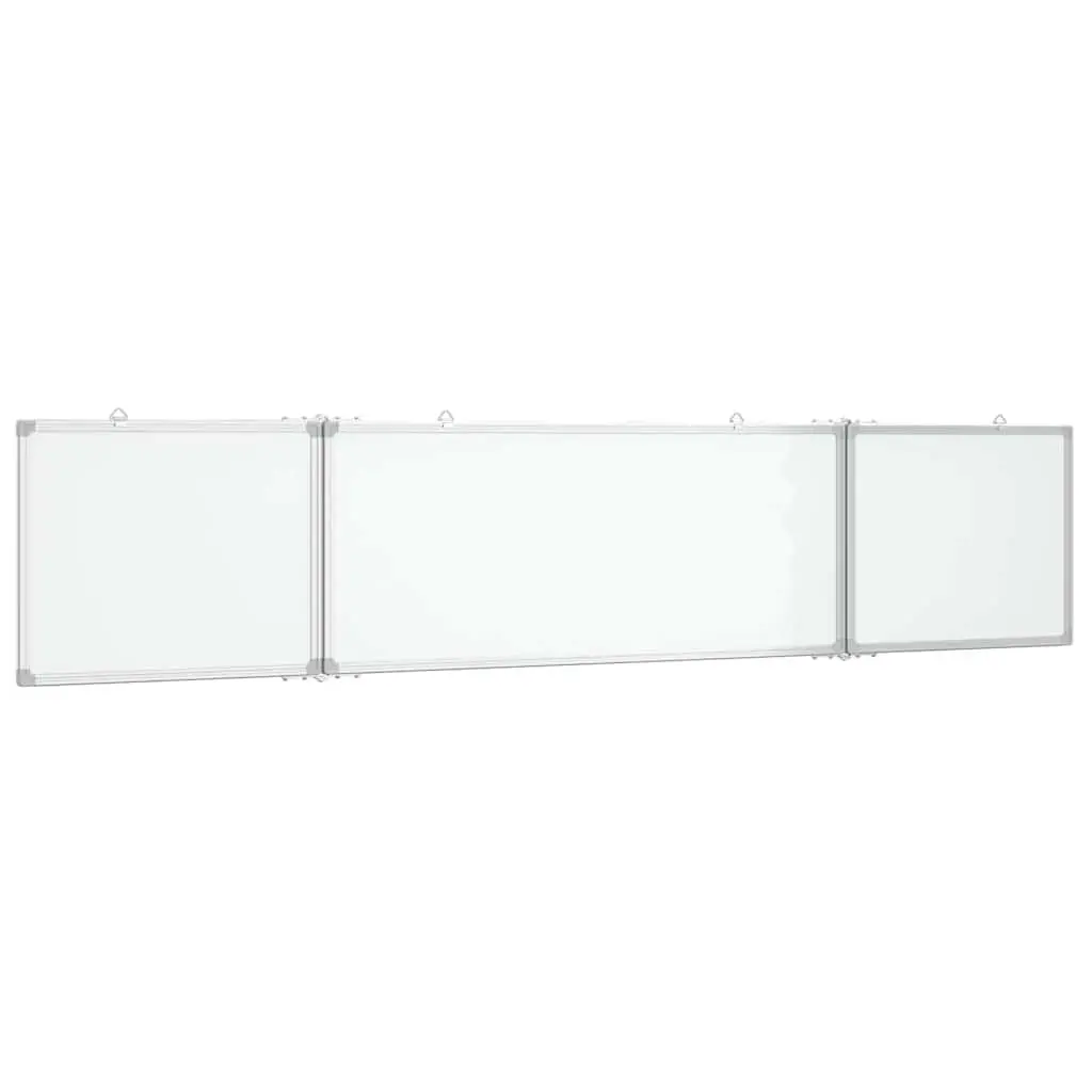 Foldable Magnetic Whiteboard Display Board 200x40cm Office Home