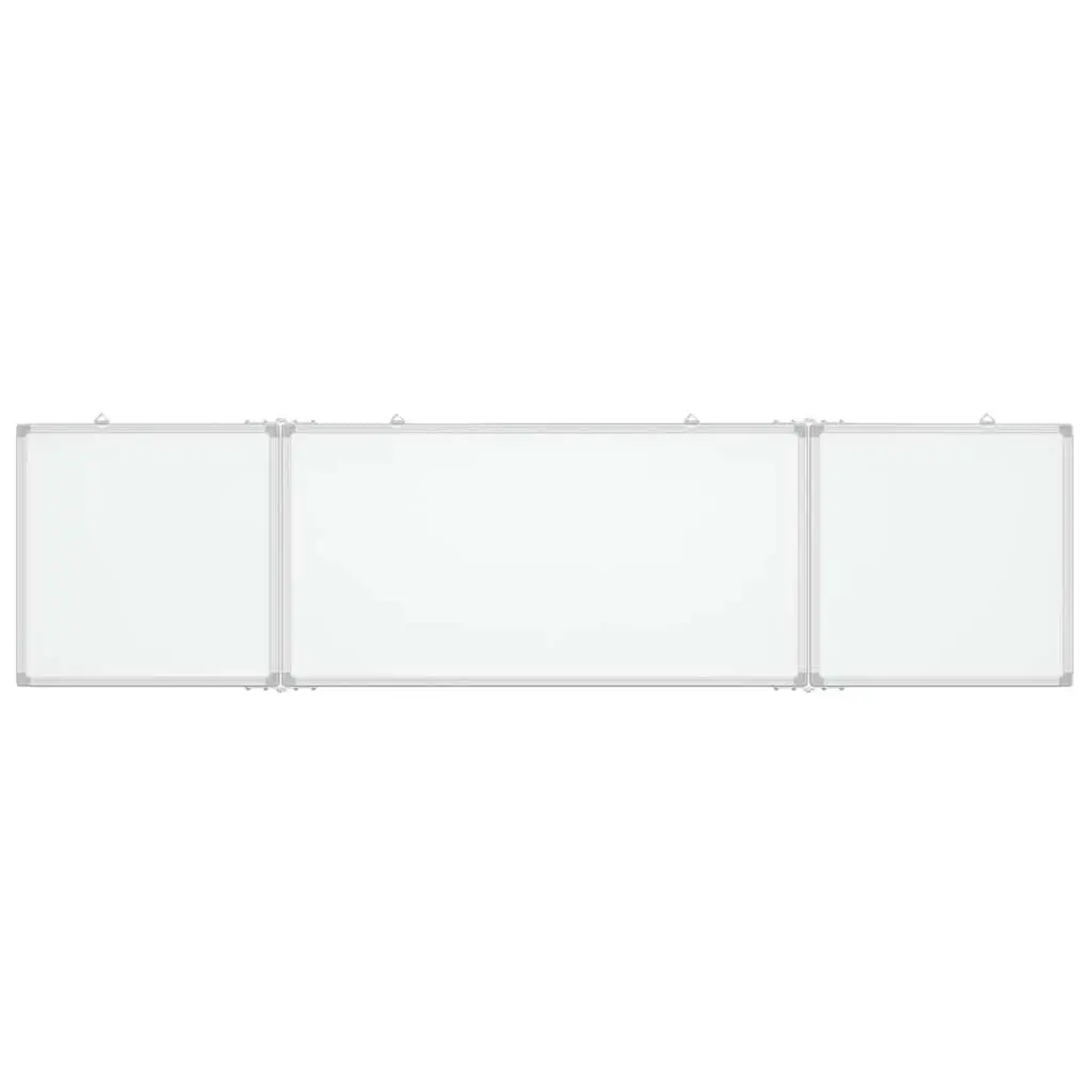Foldable Magnetic Whiteboard Presentation Notes 200 x 50 cm White