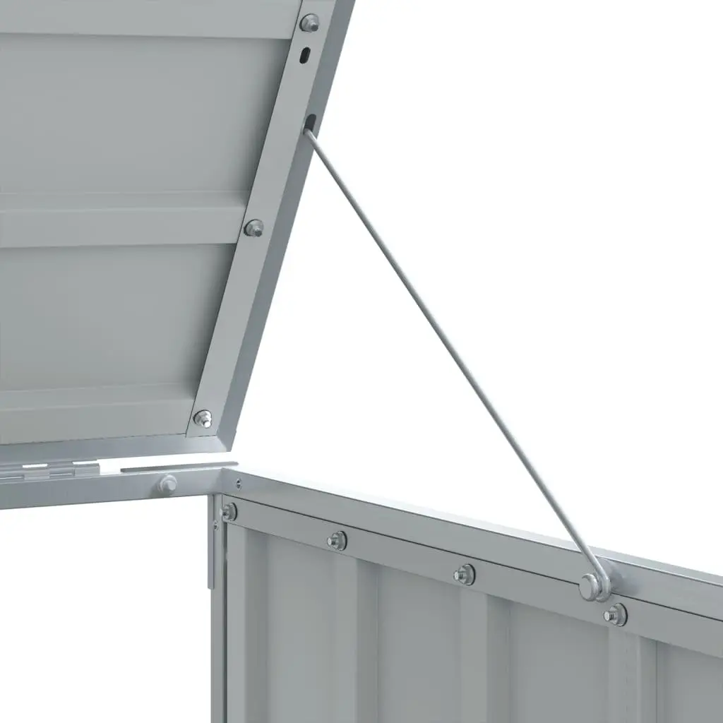 Wheelie Bin Storage Shed Grey 72x81x115cm Outdoor Garbage Container