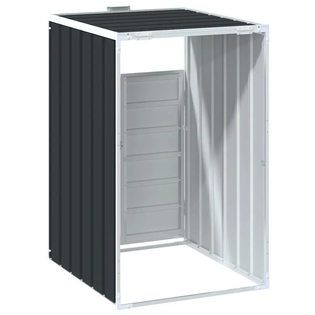 Wheelie Bin Storage Single Bin Anthracite Garden Waste Container Enclosure Steel