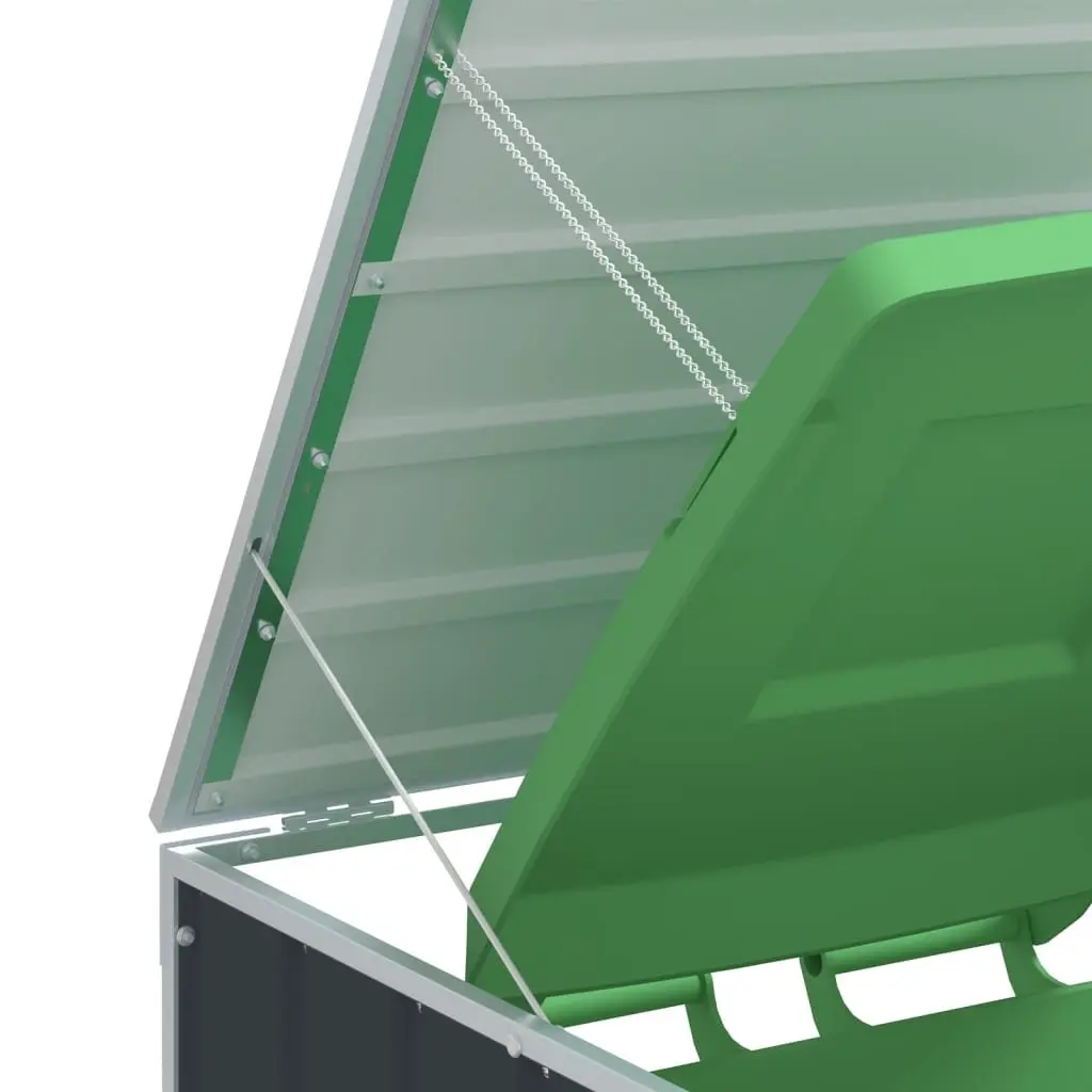 Wheelie Bin Storage Double Bins Garden Waste Container Enclosure Anthracite 144 x 81 x 113 cm