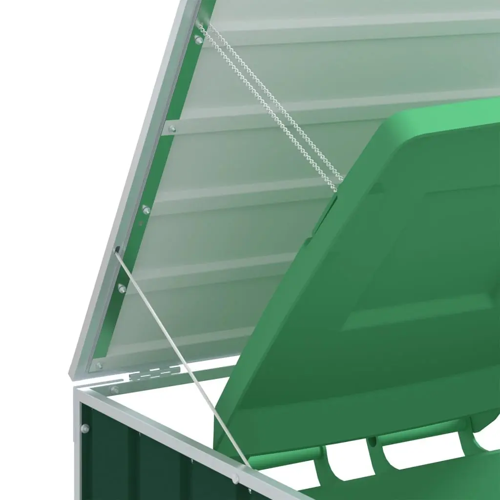 Wheelie Bin Storage Outdoor Garden Waste Enclosure Triple Green 216 x 81 x 115 cm