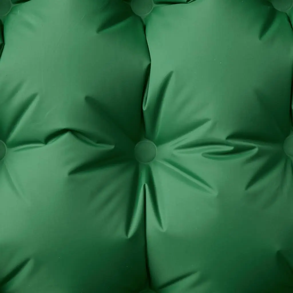Self Inflating Camping Mattress Single Person Sleeping Pad with Pillow 10.5 cm Green