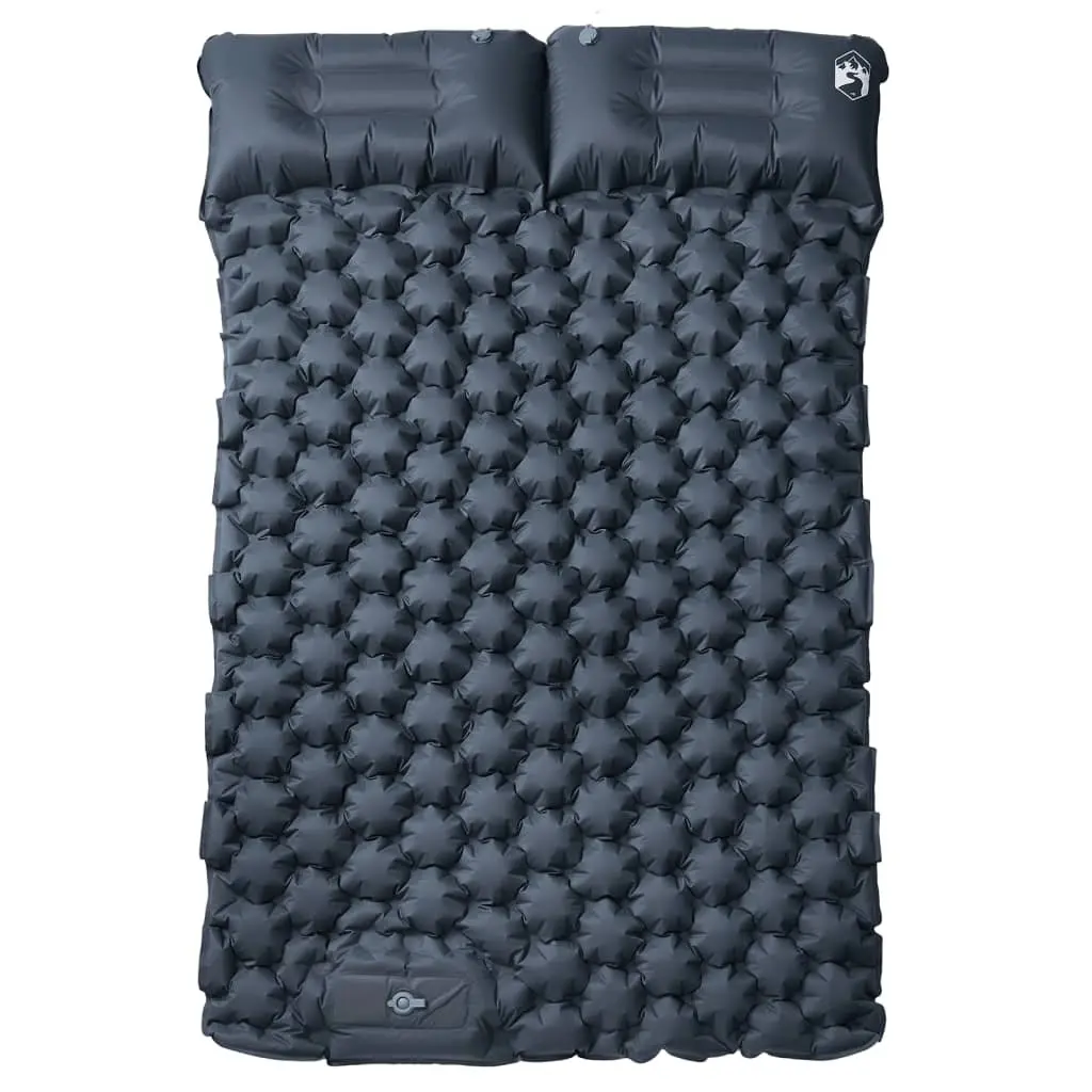 Self Inflating Camping Mattress 2 Person Double Air Bed 8.5 cm Thick Grey