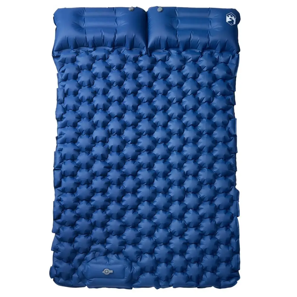 Self Inflating Camping Mattress 2 Person Sleeping Pad 8.5cm Thickness Blue