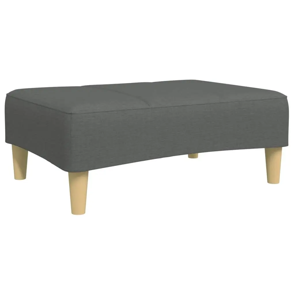 Footstool Foot Rest 77x55x31 cm Dark Grey Fabric