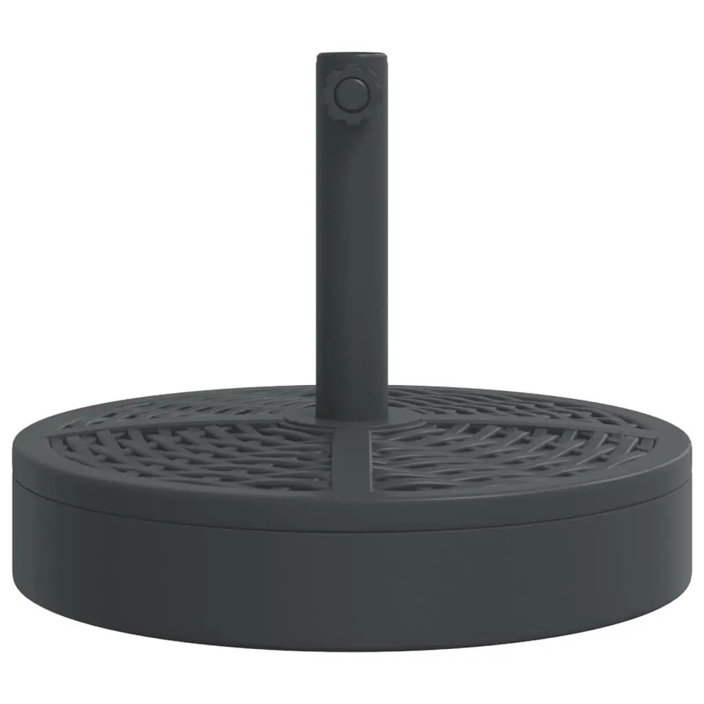 Parasol Base 25 kg Outdoor Umbrella Stand Black 38 48mm Pole Adapter