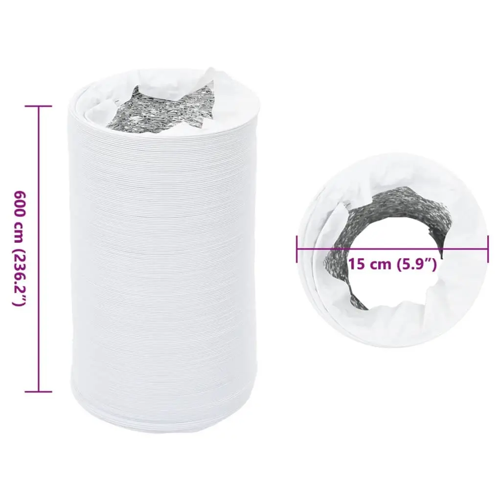 Ventilation Duct Flexible Air Ductwork 6m Aluminium PVC
