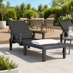Comfortable Sun Lounger with Adjustable Backrest