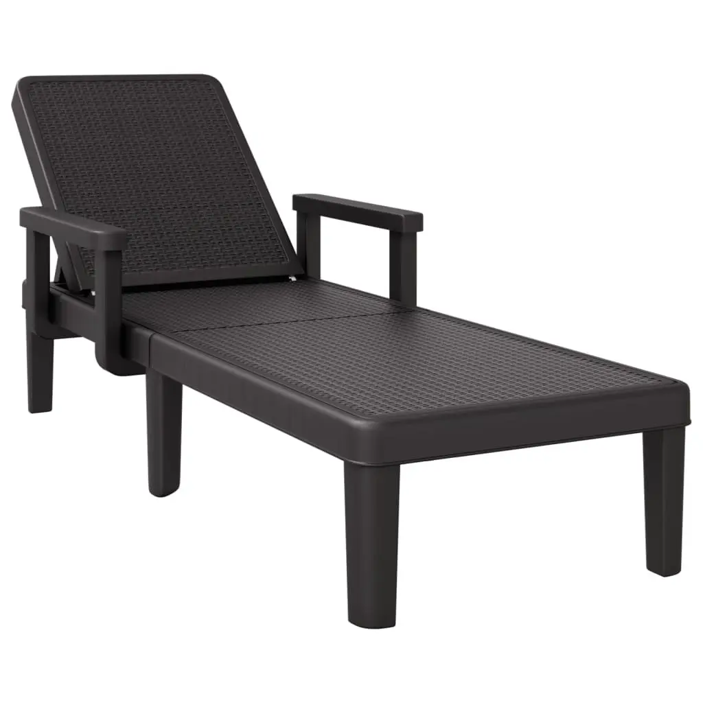 Sun Lounger with Adjustable Backrest