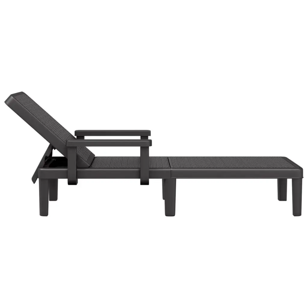 Sun Lounger with Adjustable Backrest