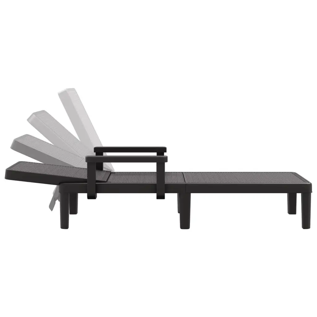 Sun Lounger with Adjustable Backrest