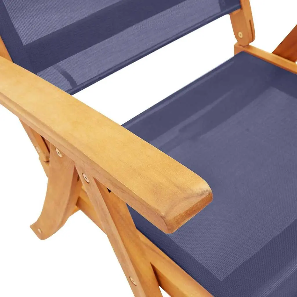 Folding Chairs 2 pcs Acacia Wood Outdoor Use