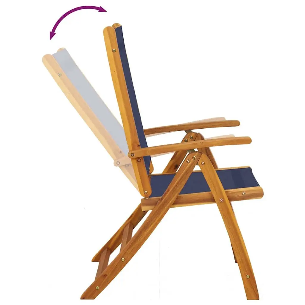 Folding Chairs 2 pcs Acacia Wood Outdoor Use
