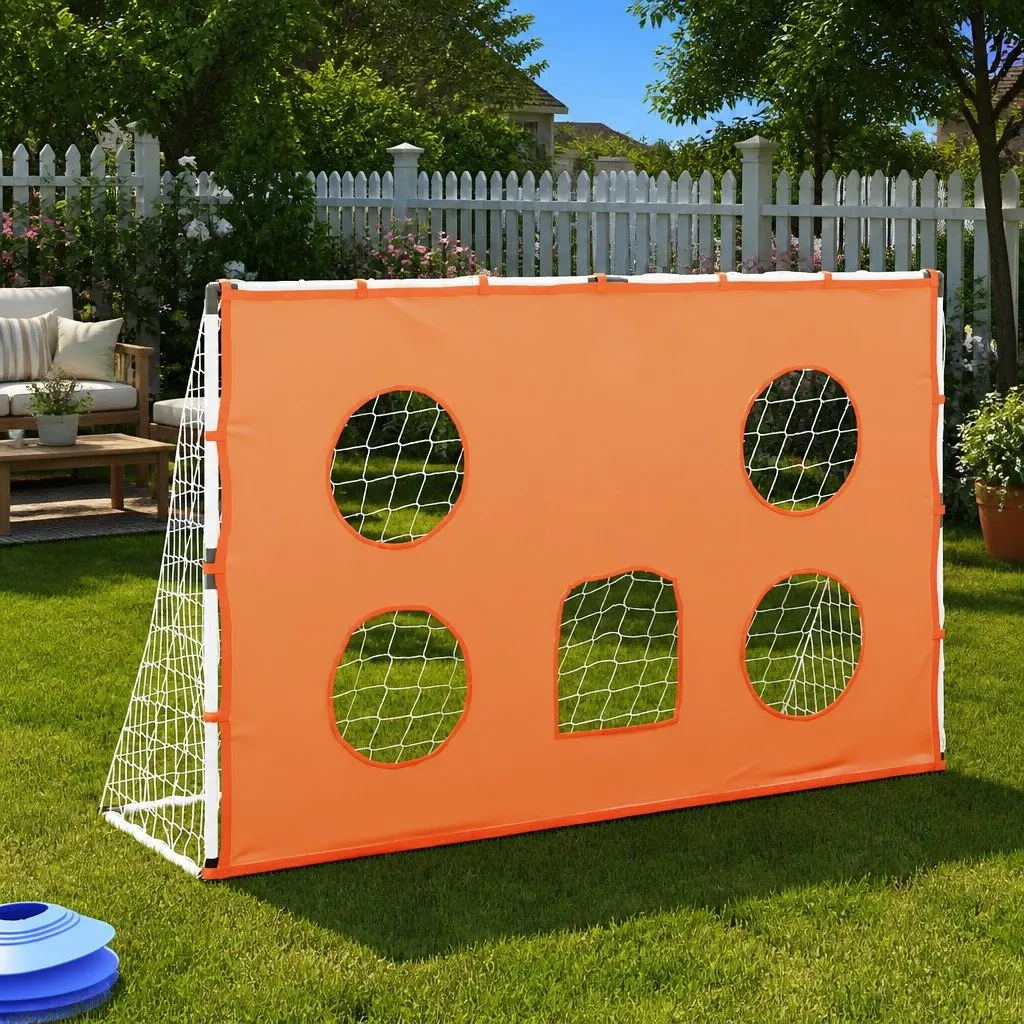 Kids Football Goal Indoor Outdoor 182x62x118cm White