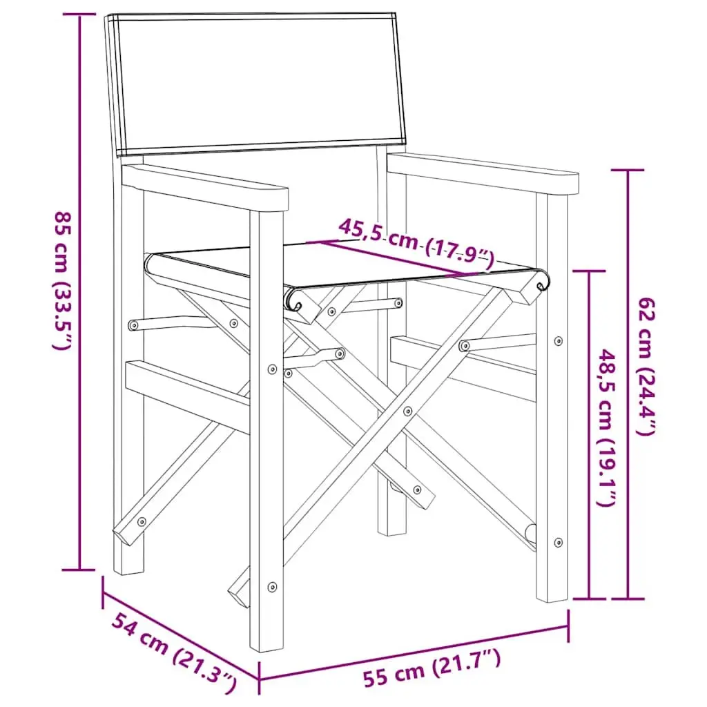 Cream Director's Chair