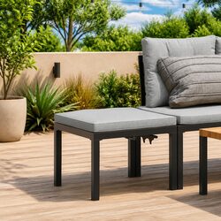 Reliable Outdoor Stool with Comfortable Cushion