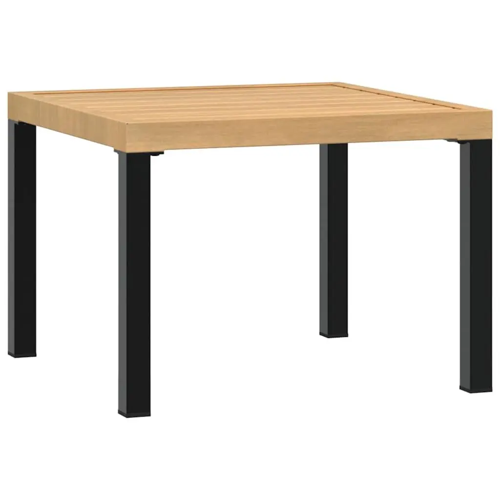 Garden Coffee Table Outdoor Use 55x55x39.5 cm Black Steel Frame