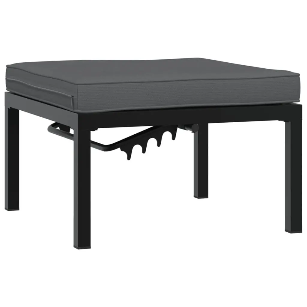 Garden Stool Cushion Adjustable Seat Panel Black