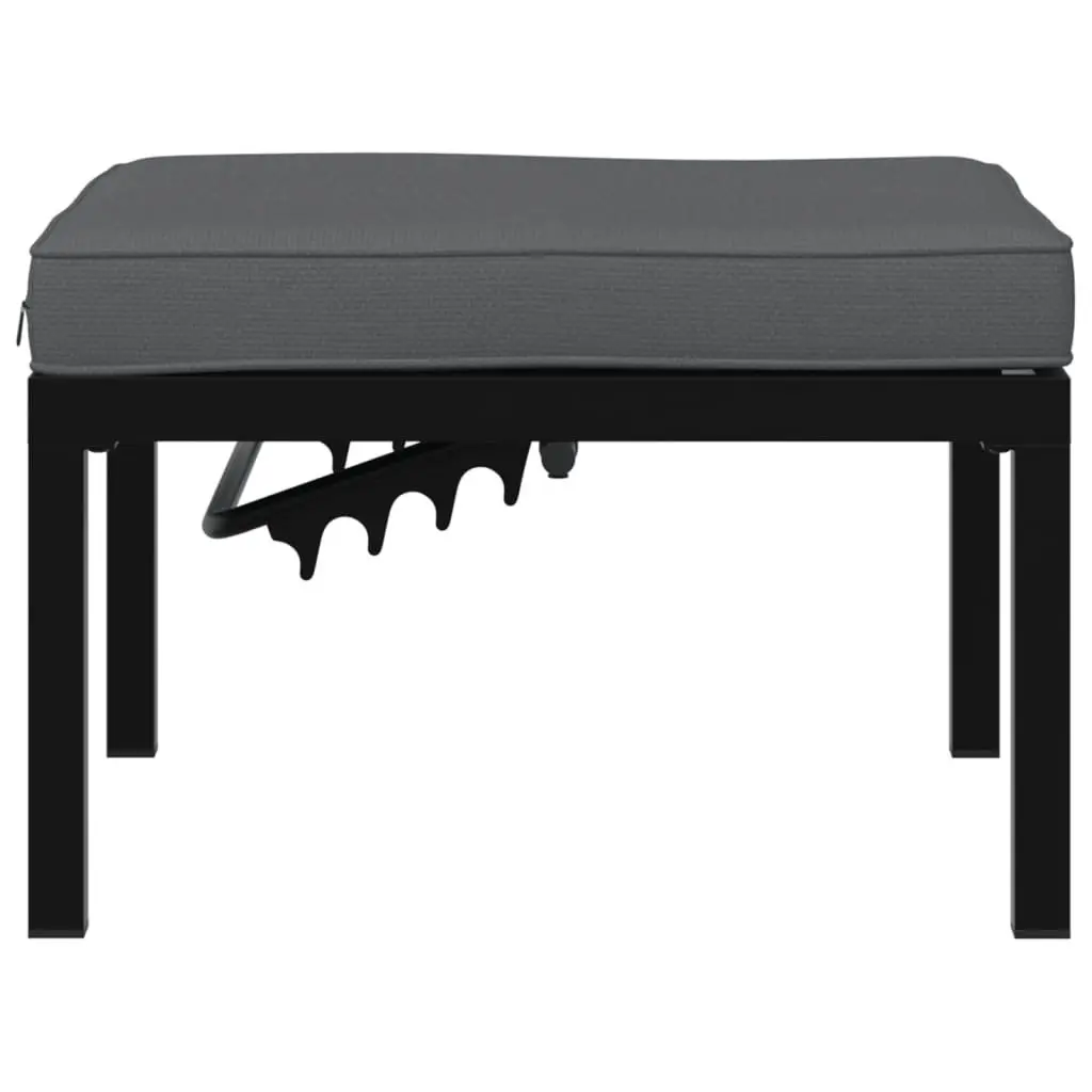Garden Stool Cushion Adjustable Seat Panel Black