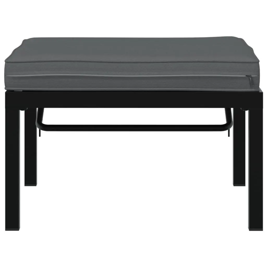 Garden Stool Cushion Adjustable Seat Panel Black