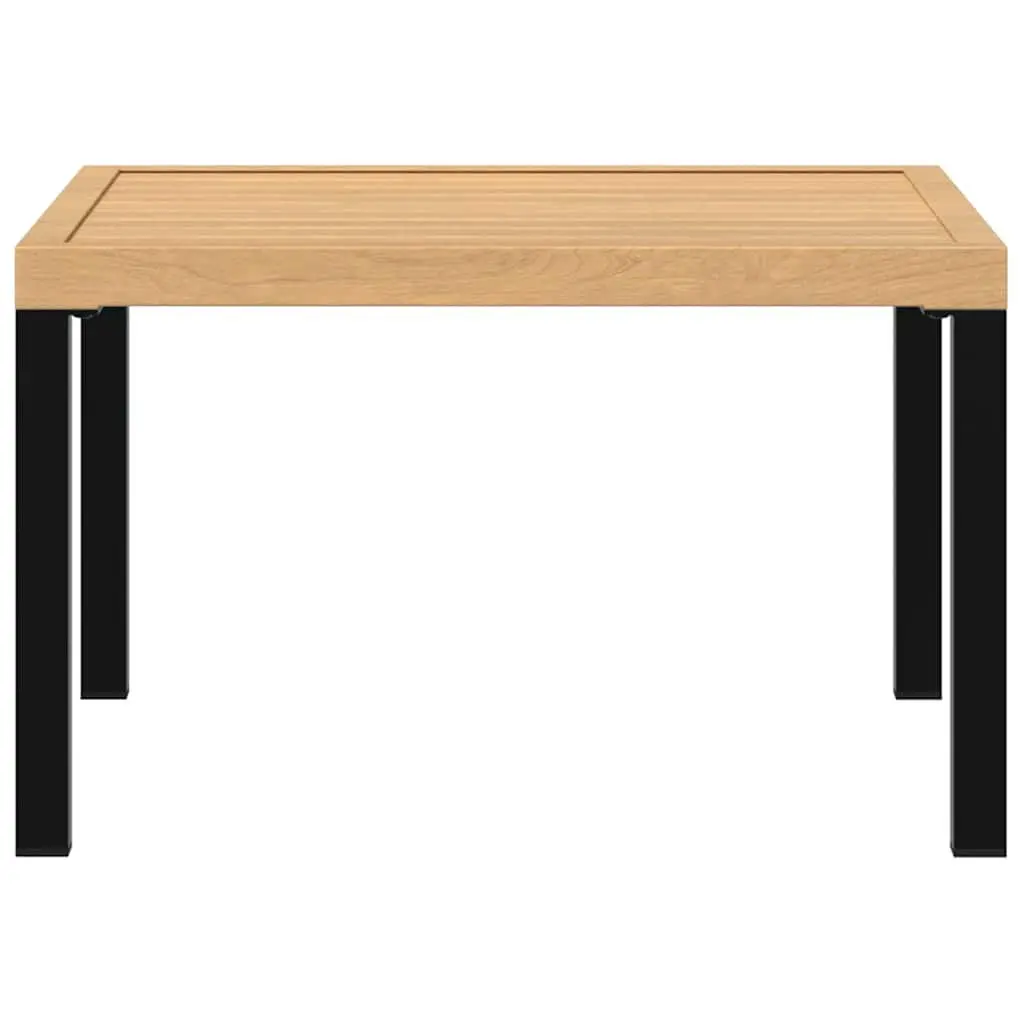 Garden Coffee Table Outdoor Patio Furniture 65x65x40cm Black