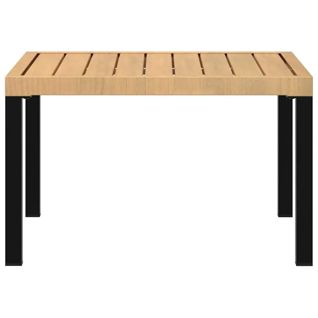 Garden Coffee Table Outdoor Patio Furniture 65x65x40cm Black