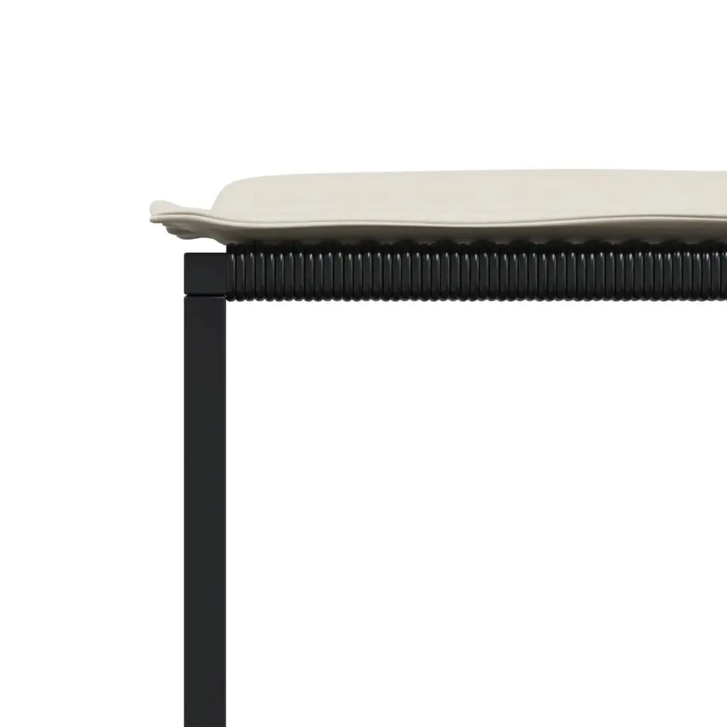 Black Outdoor Stools with Cushions for Gardens