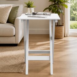 Compact White Foldable Side Table Built for Practical Use