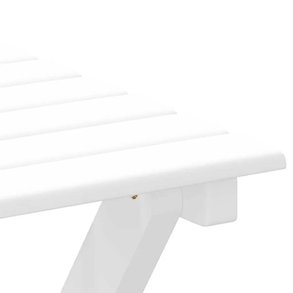 Foldable Side Table White Poplar Wood Outdoor Indoor Patio Lightweight Portable