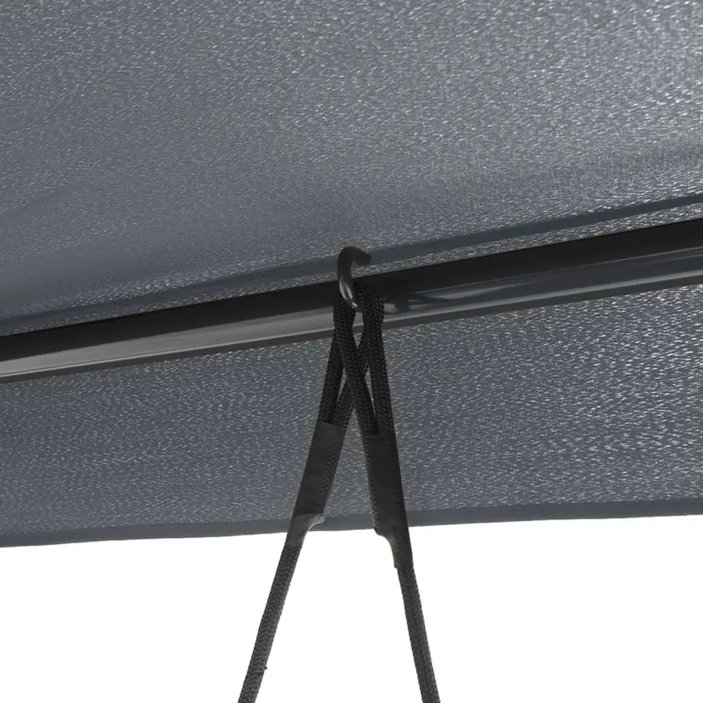 Garden Swing Bench Canopy Outdoor Seating Chair 2-3 Person Grey