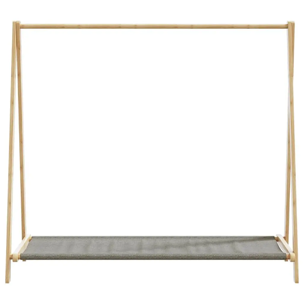 Bamboo Clothes Rack Foldable Garment Organiser 106 x 34 x 102 cm Brown