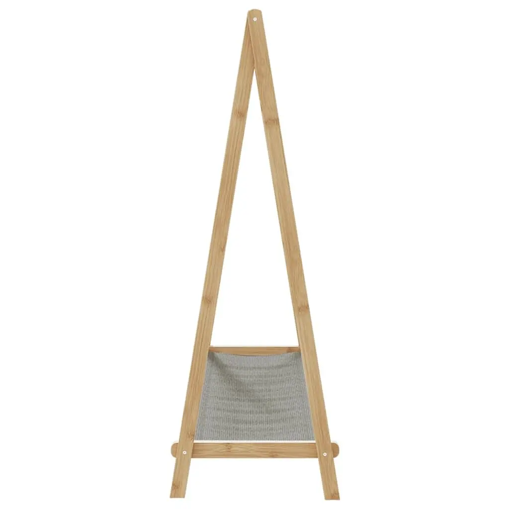 Bamboo Clothes Rack Foldable Garment Organiser 106 x 34 x 102 cm Brown