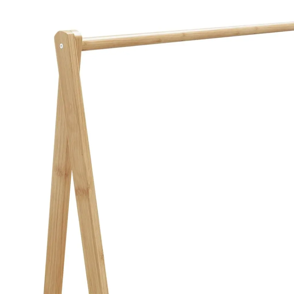 Bamboo Clothes Rack Foldable Garment Organiser 106 x 34 x 102 cm Brown