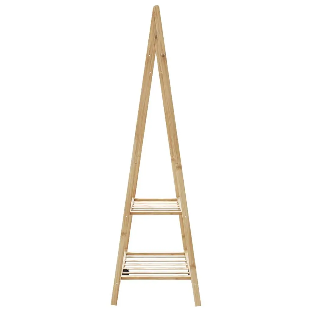 Bamboo Clothes Rack Garment Organiser 96 x 45.5 x 150.5 cm Brown