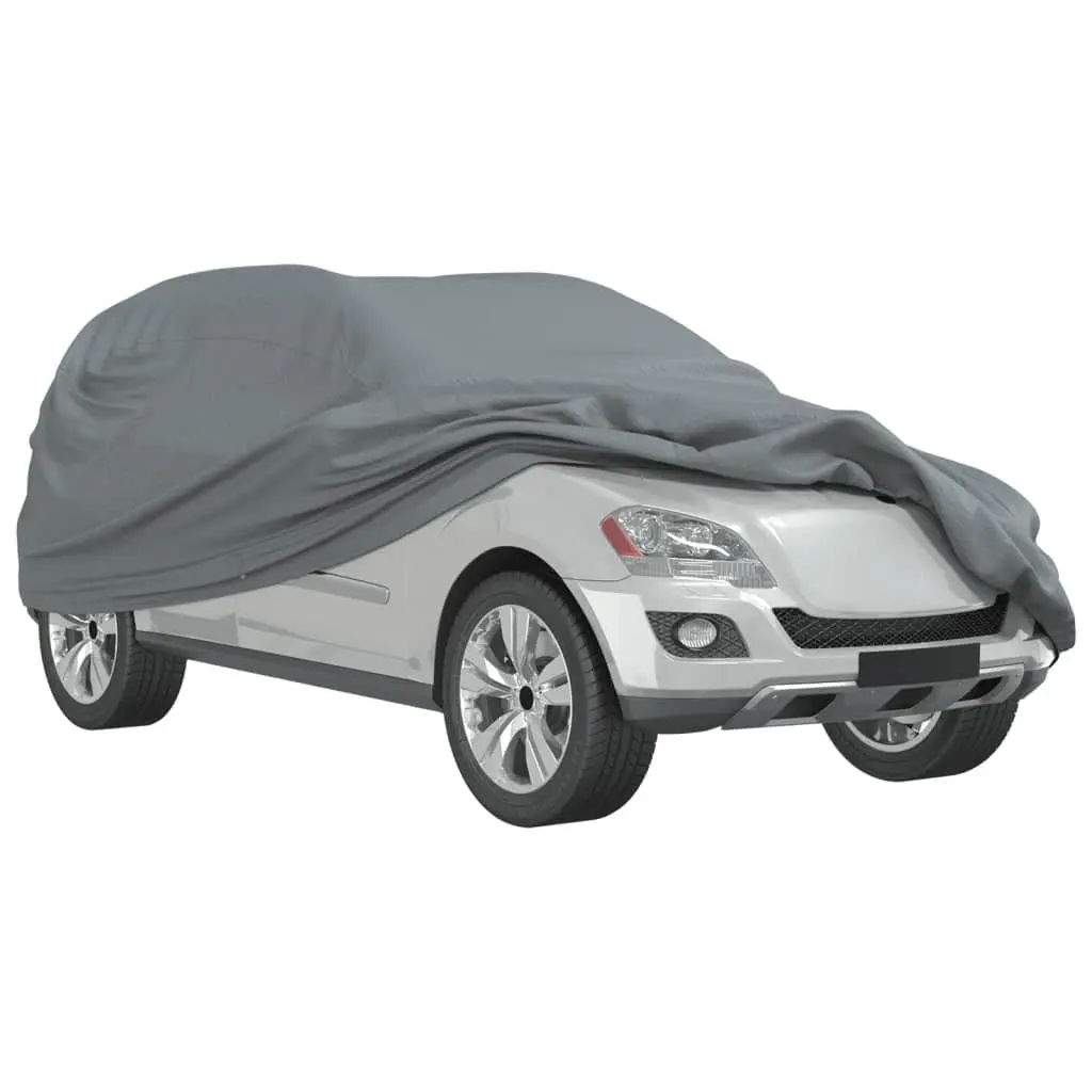 SUV Car Cover Grey L Non-Woven Fabric Breathable Windproof