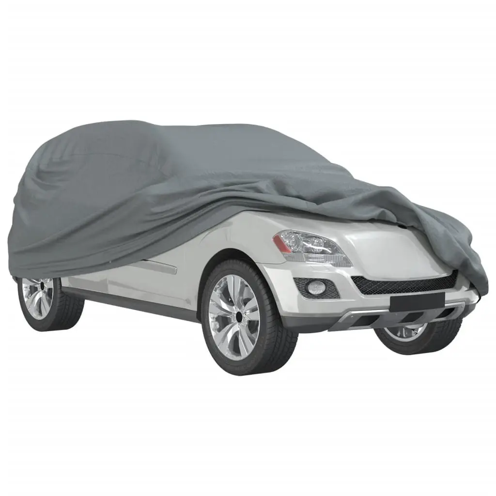 SUV Car Cover Grey Full Size Breathable Non-Woven Fabric Dust Protection