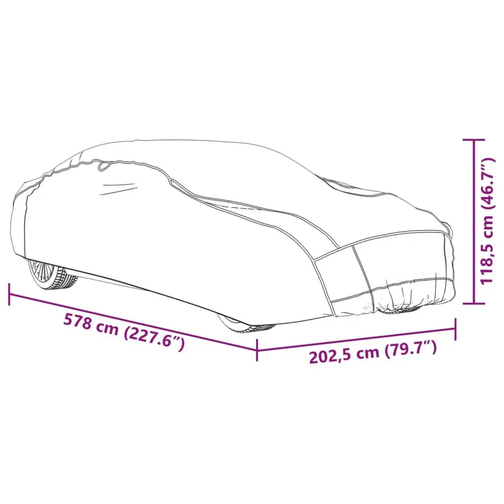 Sedan Car Cover XXL Full Protection Outdoor Indoor Silver