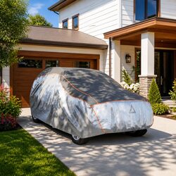 SUV Car Cover Hail Protection Full M Silver Grey UV Scratch Rain Snow Dust