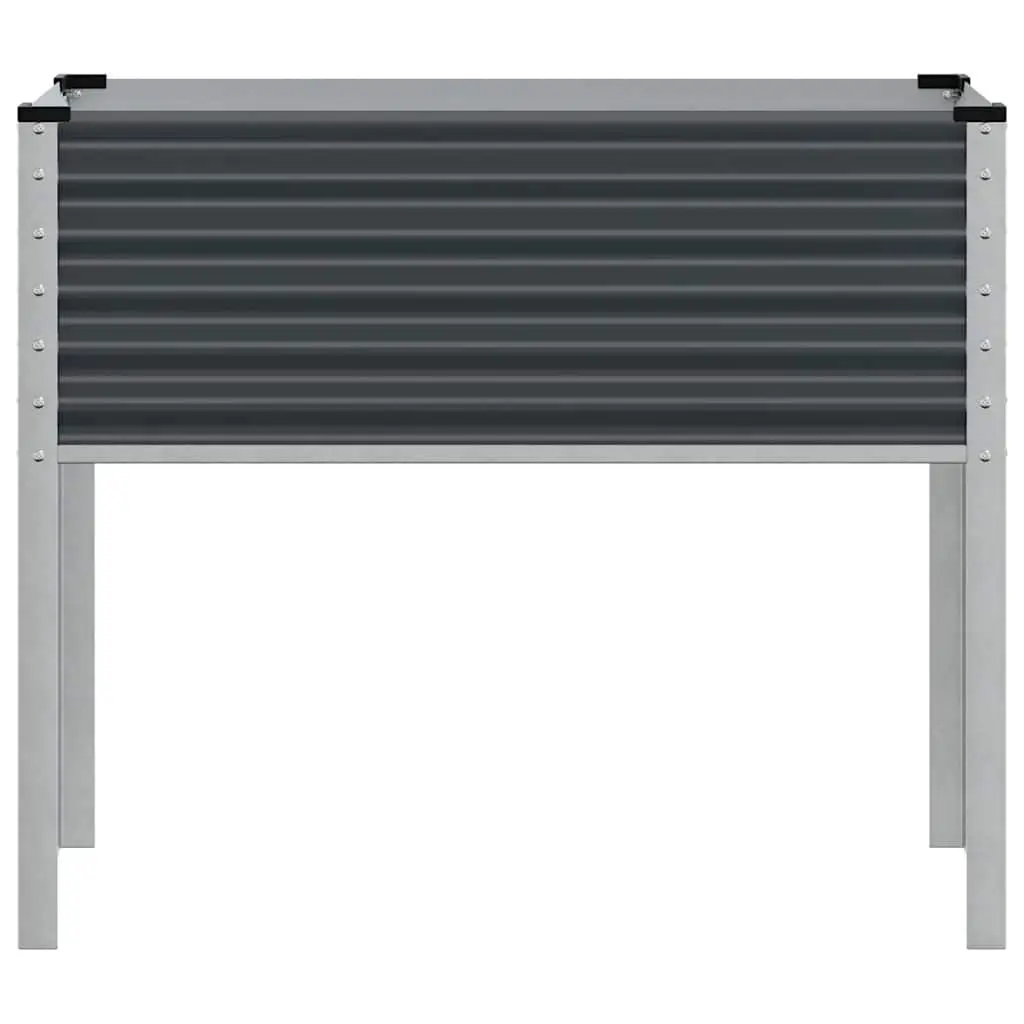 Steel Planter Box Outdoor Raised Flower Bed 100x45x90 cm Anthracite
