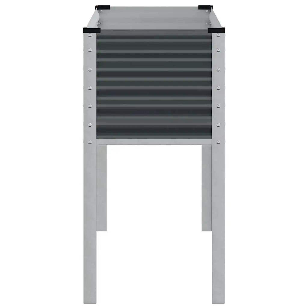 Steel Planter Box Outdoor Raised Flower Bed 100x45x90 cm Anthracite