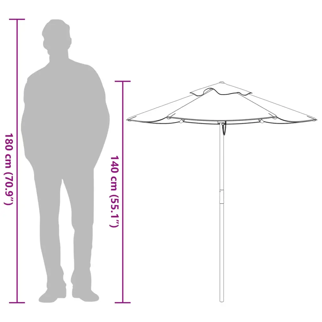 Kids Garden Umbrella Outdoor Sunshade 120cm Diameter Multicolour