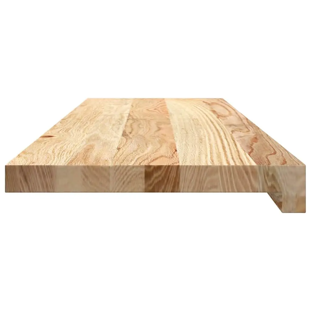 Window Sills Solid Oak Wood Untreated Natural 80x25x2 cm Interior Ledge 2 Piece