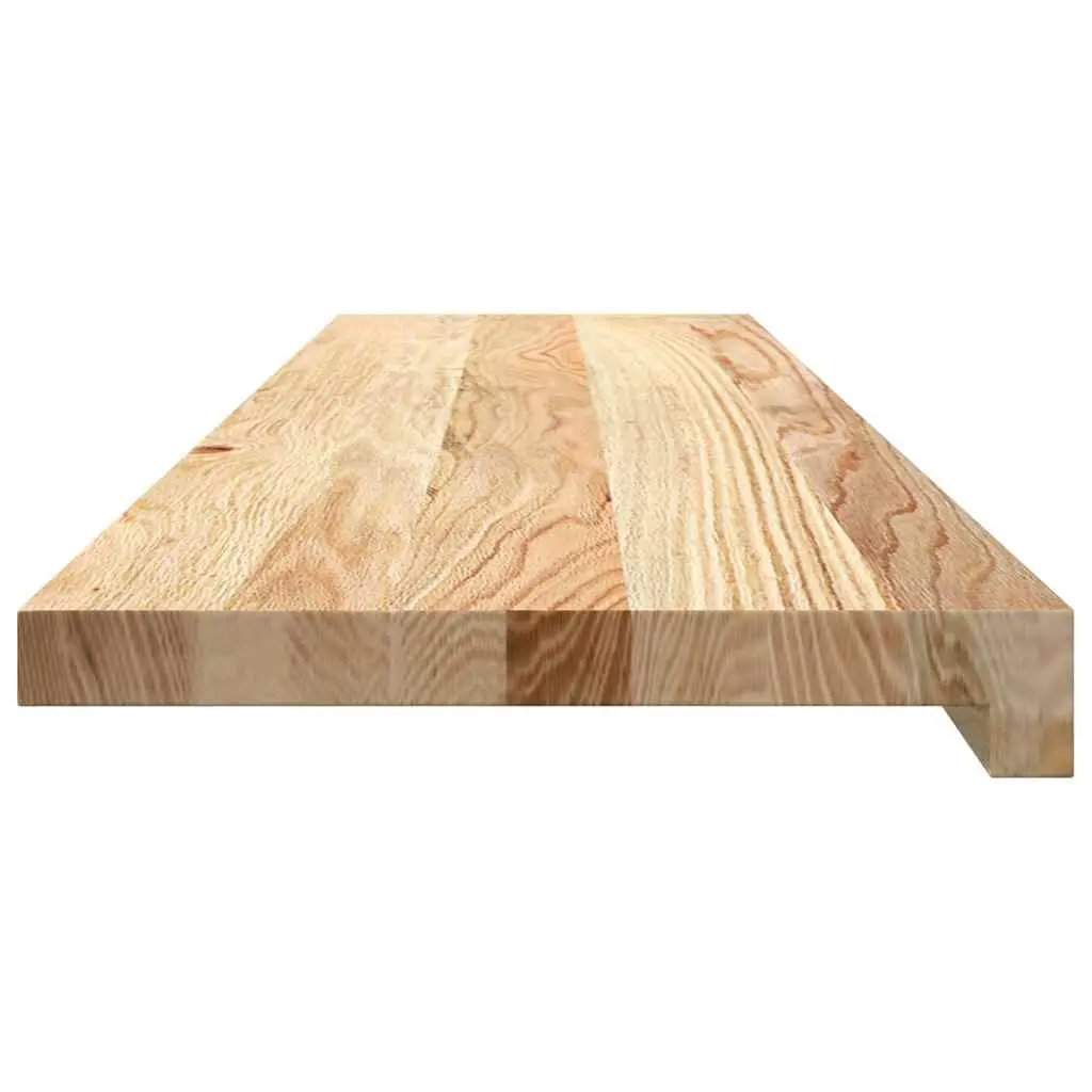 Wooden Window Sills Solid Oak Wood Untreated 100x25x2 cm Natural Brown Ledge 2 Piece