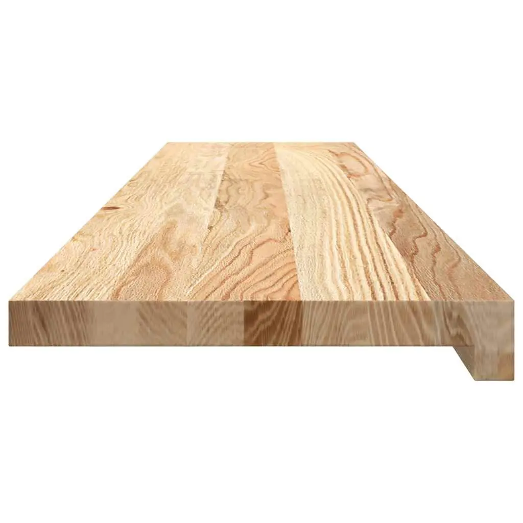 2 Piece Natural Oak Window Sills Untreated Solid Wood 110x30x2cm Wooden Ledge