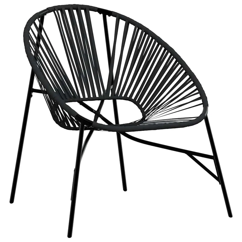 Outdoor Egg Chair Relaxation Black