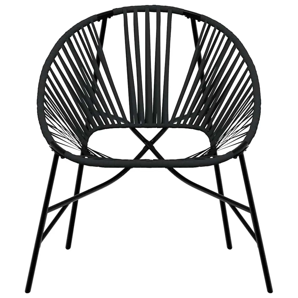 Outdoor Egg Chair Relaxation Black